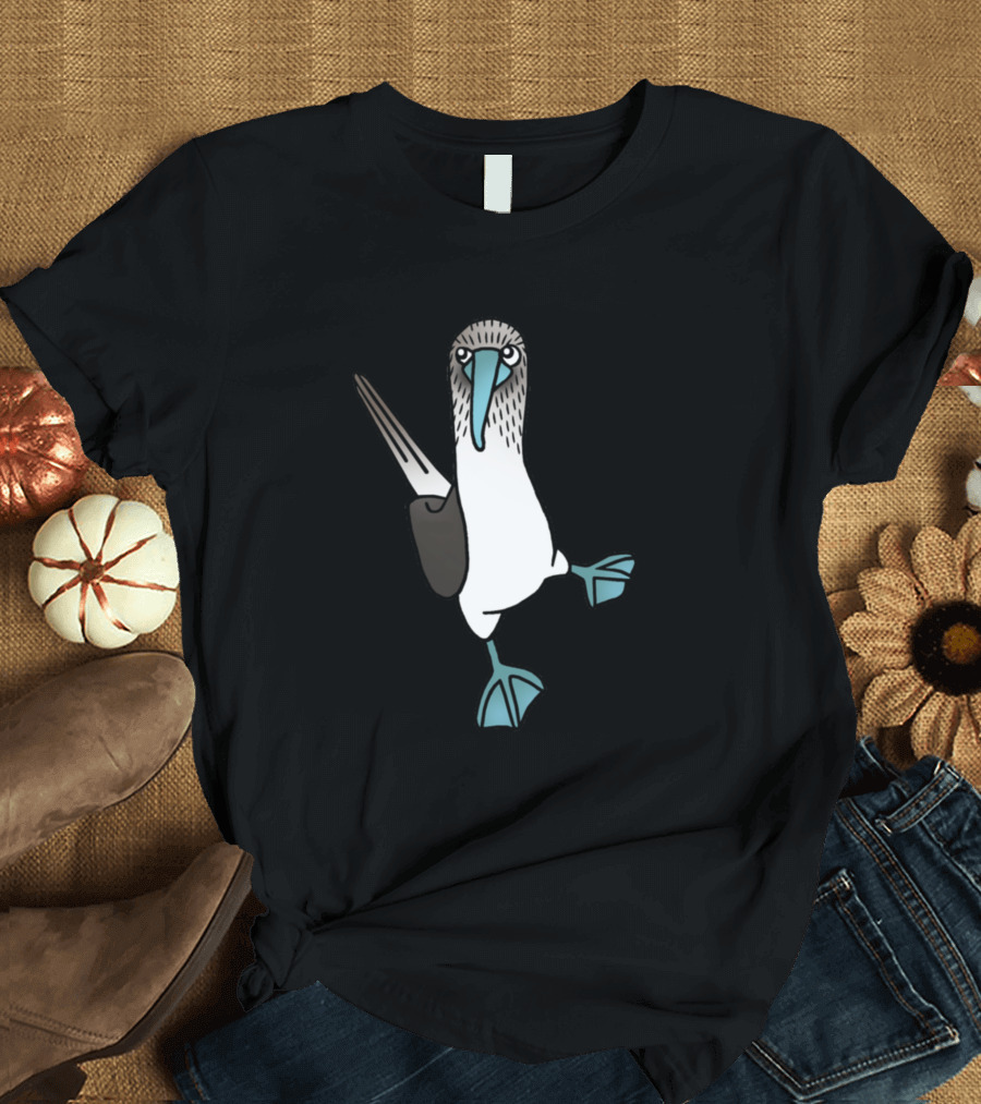 Blue Footed Booby Bird Dance Pose T-Shirt
