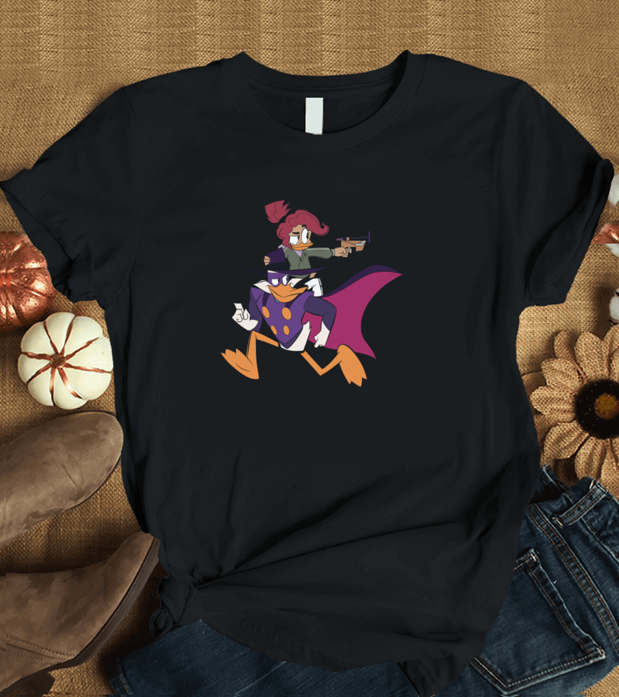 Father Daughter Crimefighting Duo Darkwing Duck and Gosalyn Mallard T-Shirt