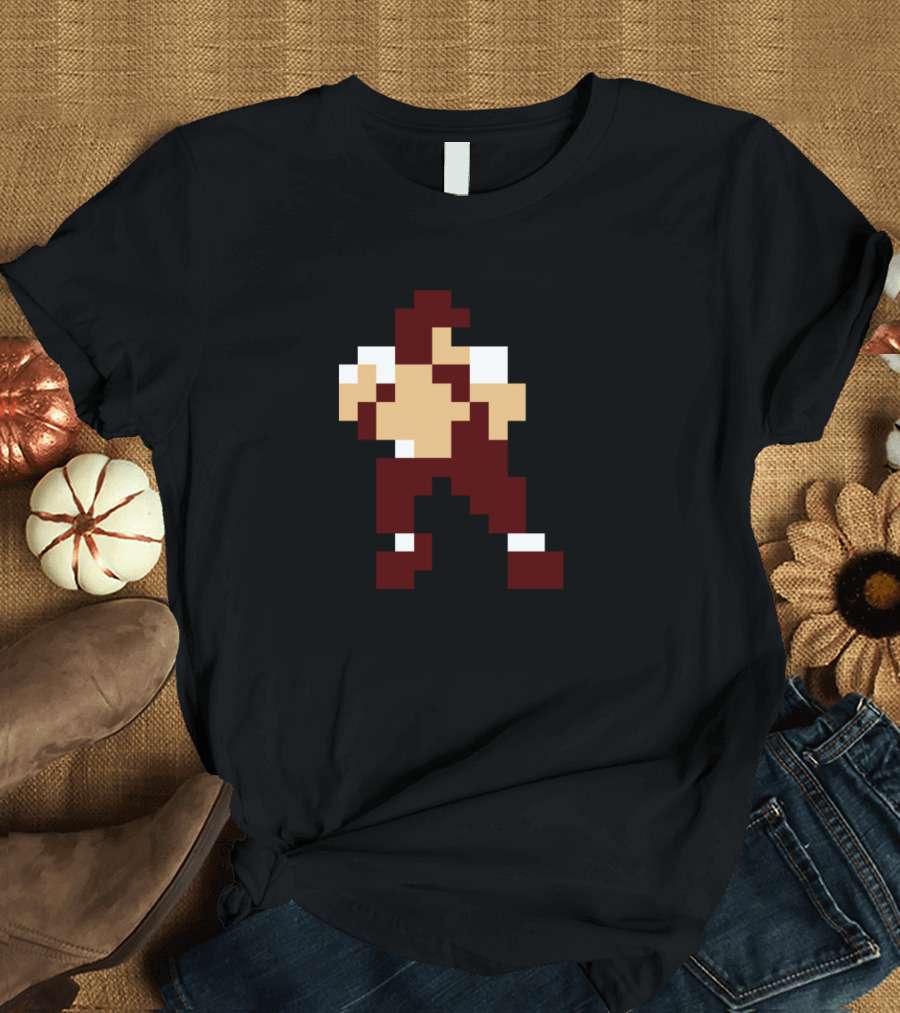 TAMU Tecmo Bowl Pixel Art Player T-Shirt