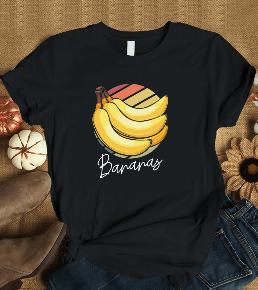 Bananas Retro Style Vintage Fruit Bananas T-Shirt