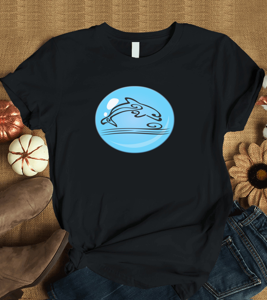 Dol Fun Playful Dolphin Water Orb T-Shirt