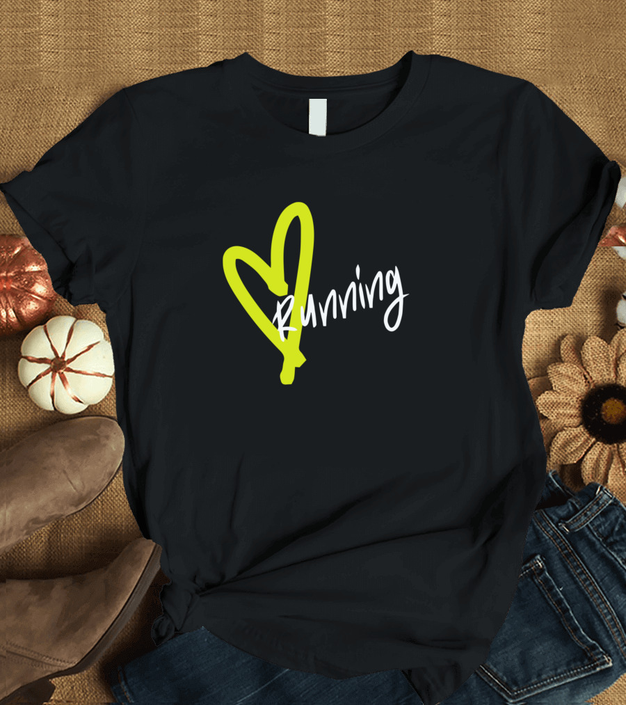 Love Running Heart T-Shirt