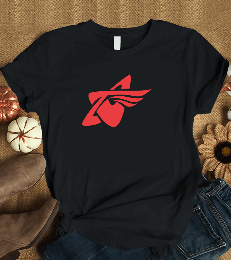 Red Star OS Symbol with Stylized Wings T-Shirt