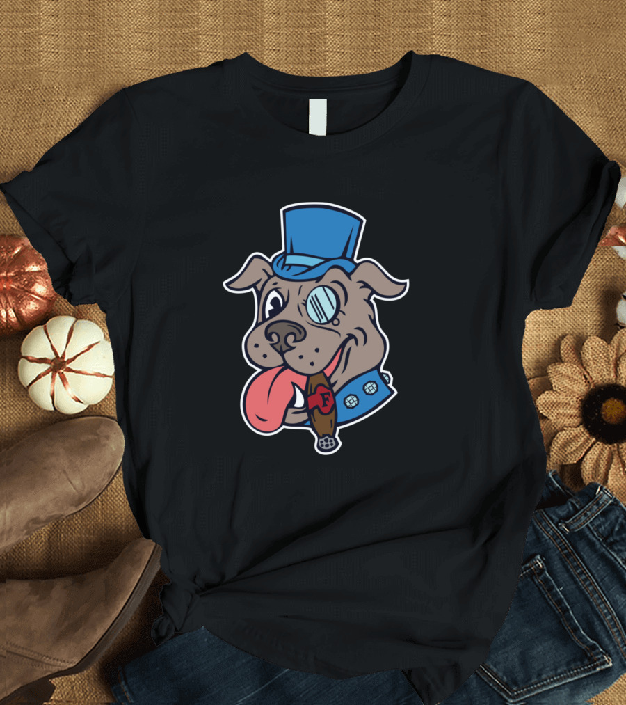 Uptown Pup Monocle Cigar Top Hat Fun T-Shirt