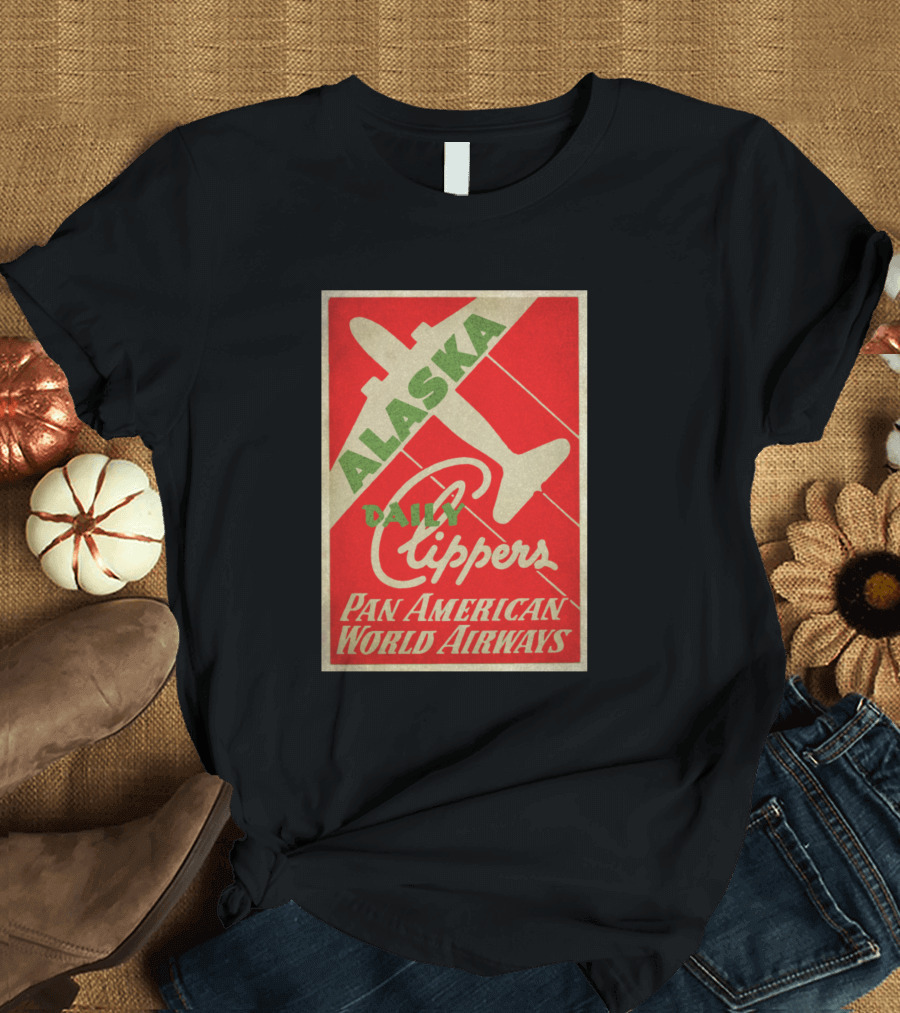 Alaska Daily Clippers Pan American World Airways T-Shirt