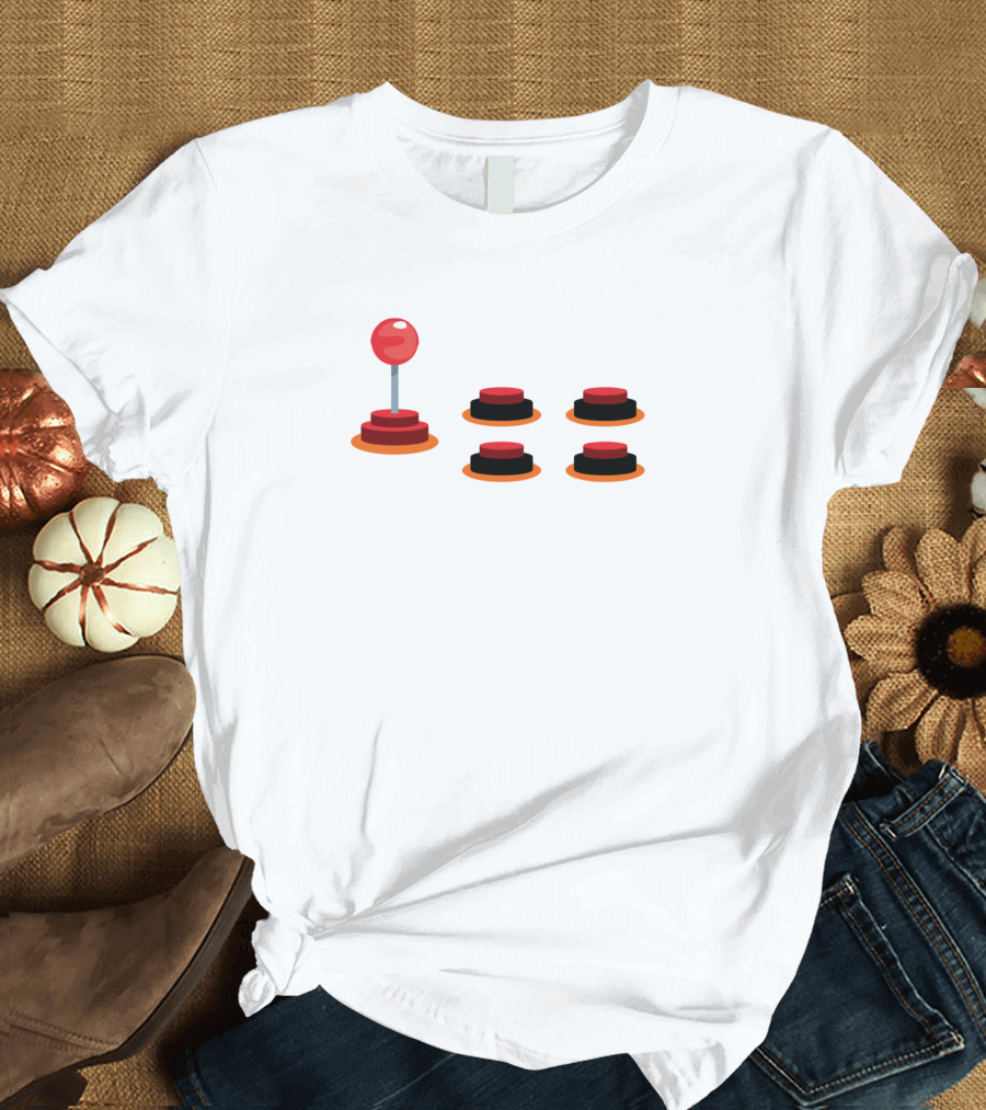 Joystick and Buttons Computer Nerd T-Shirt