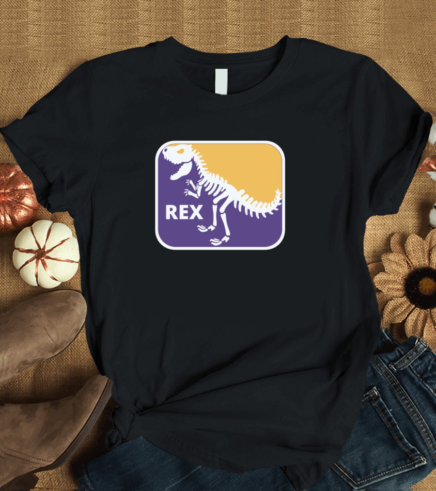 Rex Dinosaur Parody Logo NBA T-Shirt
