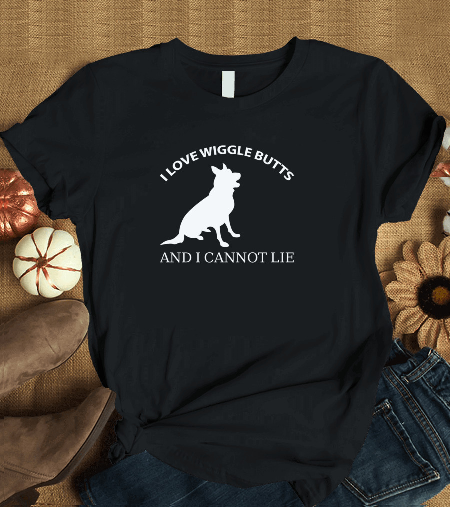 I Love Wiggle Butts And I Cannot Lie Boxer Puppy Humor T-Shirt