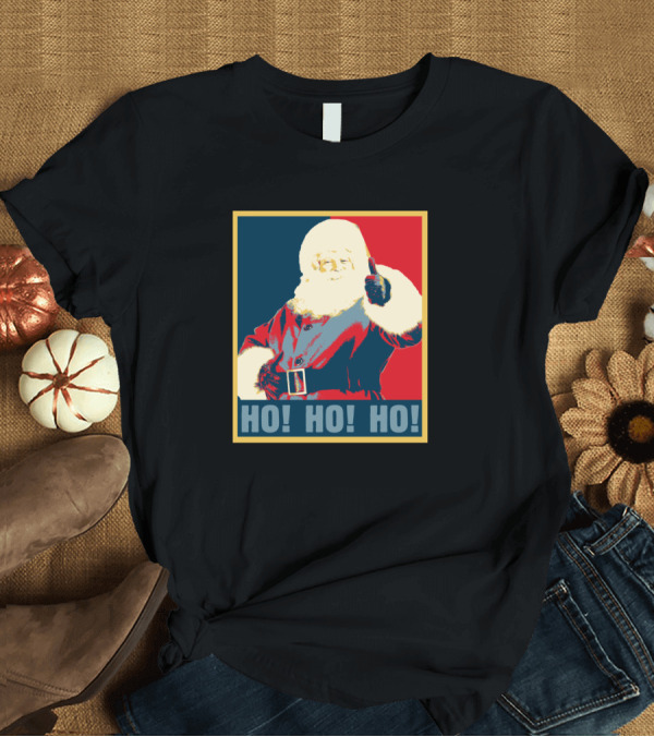 T-Shirt: Retro Vintage Santa Pop Art Ho Ho Ho Classic T-Shirt Retro Vintage Santa Pop Art Ho Ho Ho Classic T-Shirt