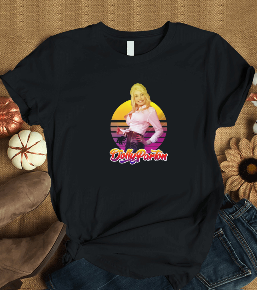 Dolly Parton Sunset Style Retro T-Shirt