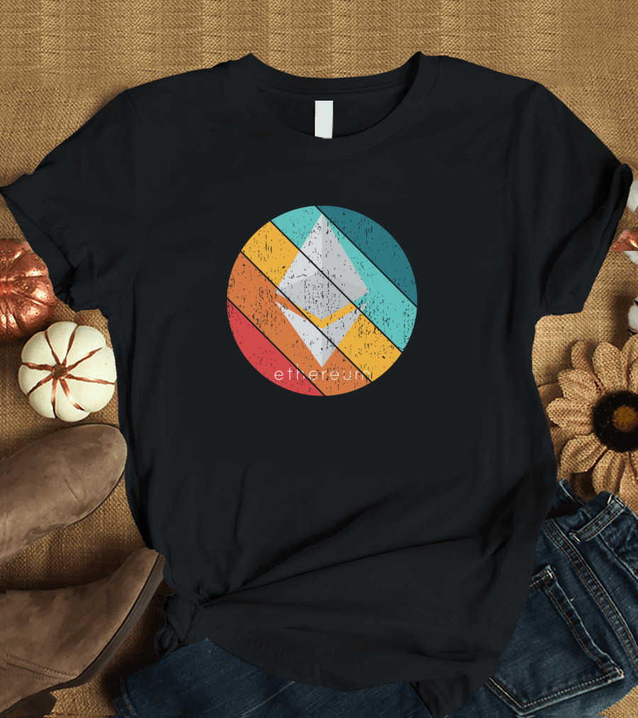 Ethereum Grunge Colorful T-Shirt