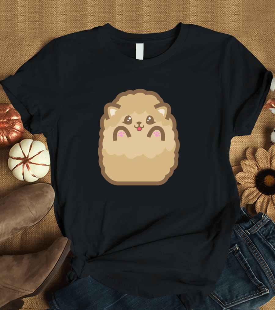 Fluffy Puppy Cute Cartoon T-Shirt