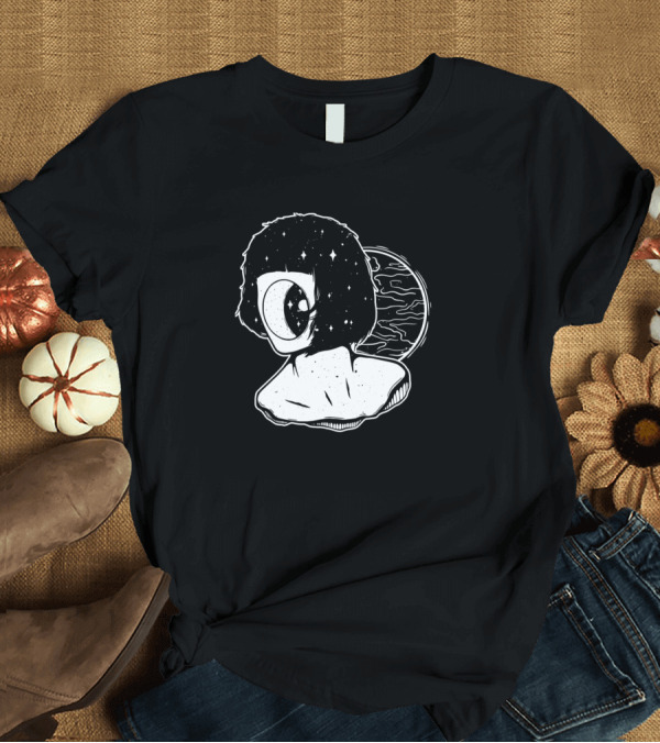 T-Shirt: Surreal Aesthetic Soft Grunge Girl with Cosmic Eye and Celestial Background T-Shirt Surreal Aesthetic Soft Grunge Girl with Cosmic Eye and Celestial Background T-Shirt