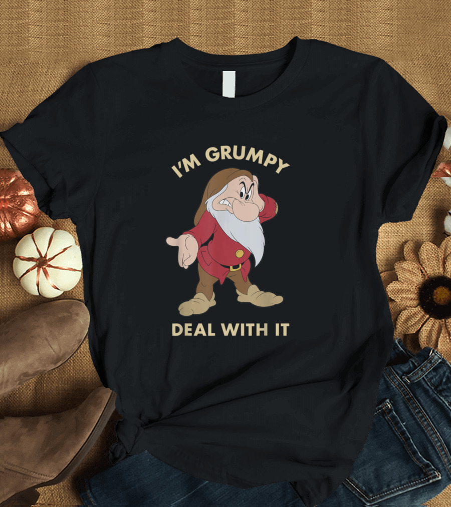 Disney Snow White I'm Grumpy Deal With It Dwarf Character T-Shirt