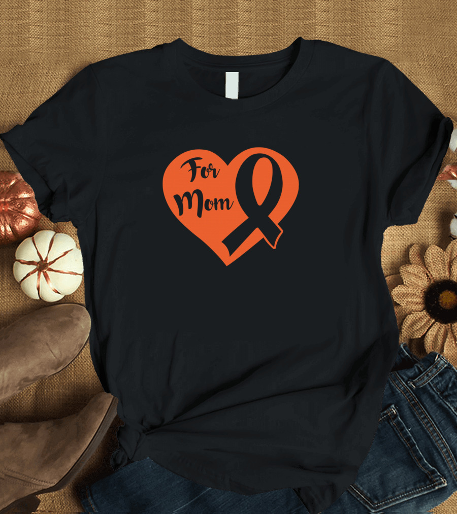 For Mom Heart Love Multiple Sclerosis Awareness T-Shirt