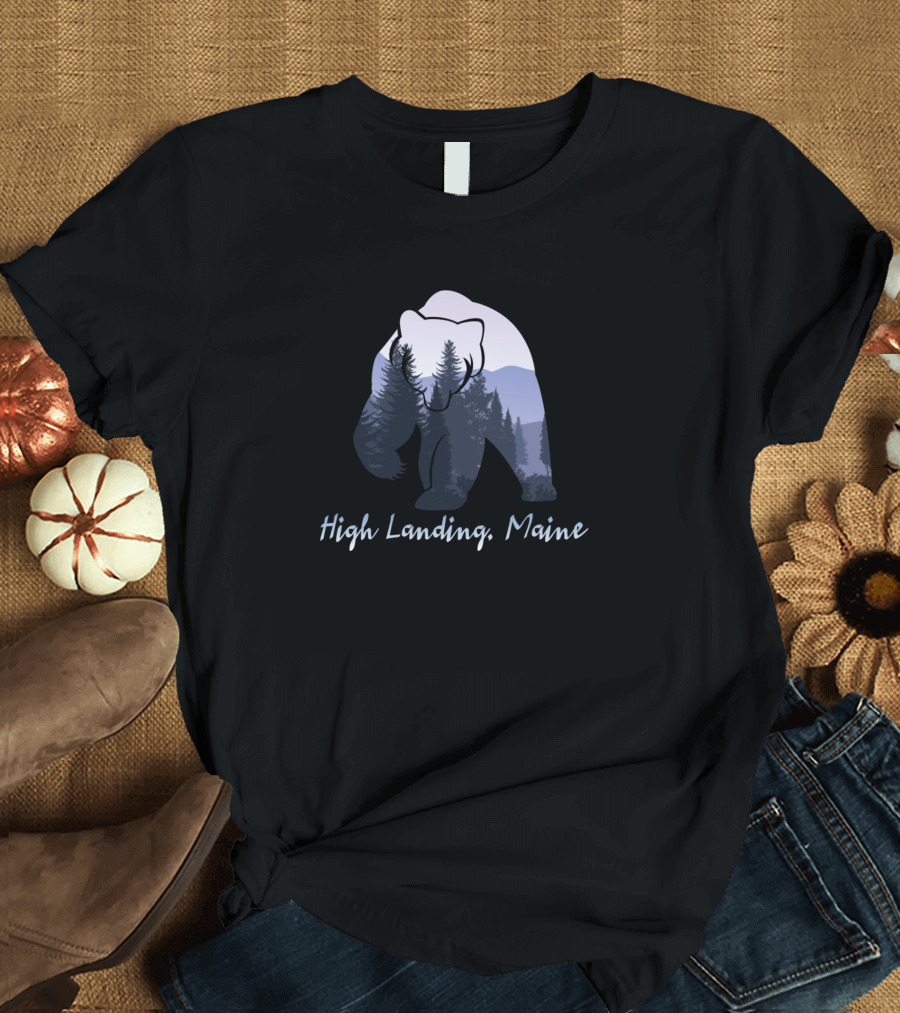 High Landing Maine Bear Forest T-Shirt