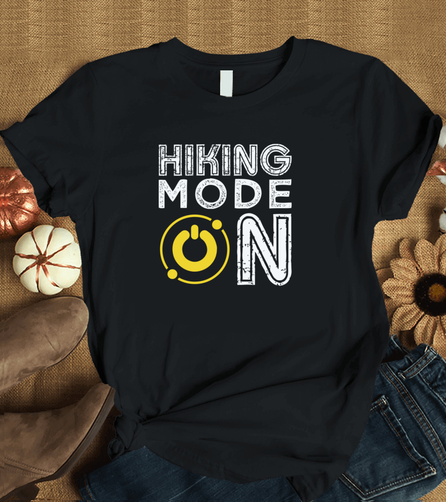 Hiking Mode On Power Button Circle T-Shirt