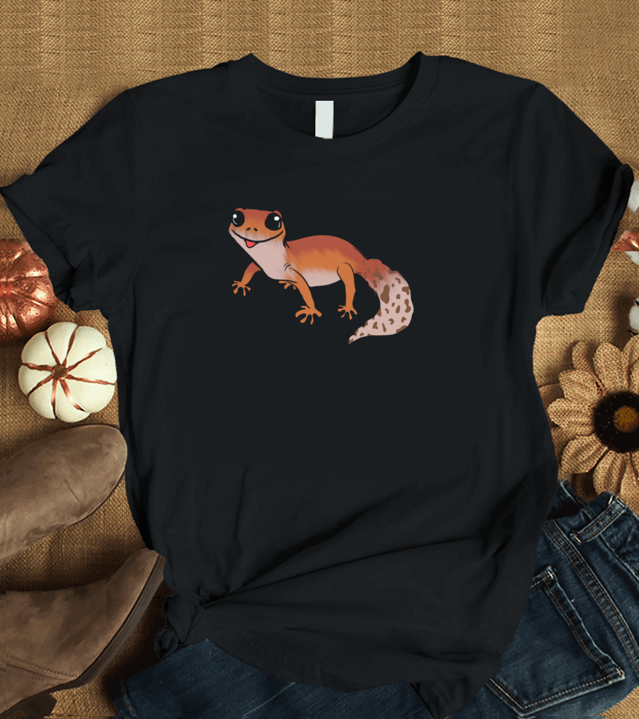 Smiling Baby Leopard Gecko Happy Expression T-Shirt