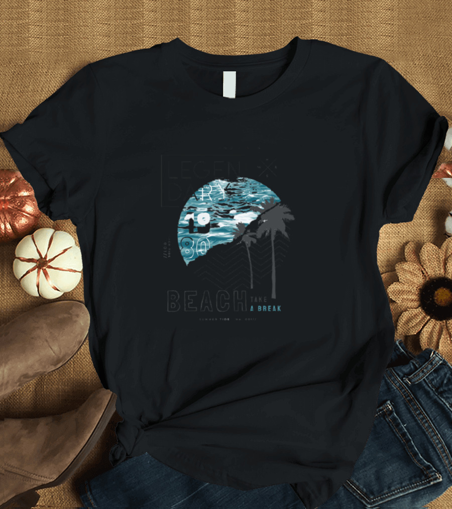Legendary Beach Take A Break 1980 Palm Waves T-Shirt