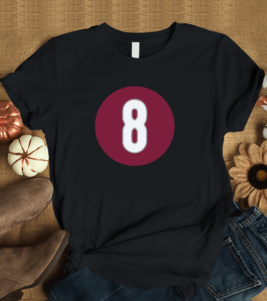 Cale Makar Number 8 Circle T-Shirt