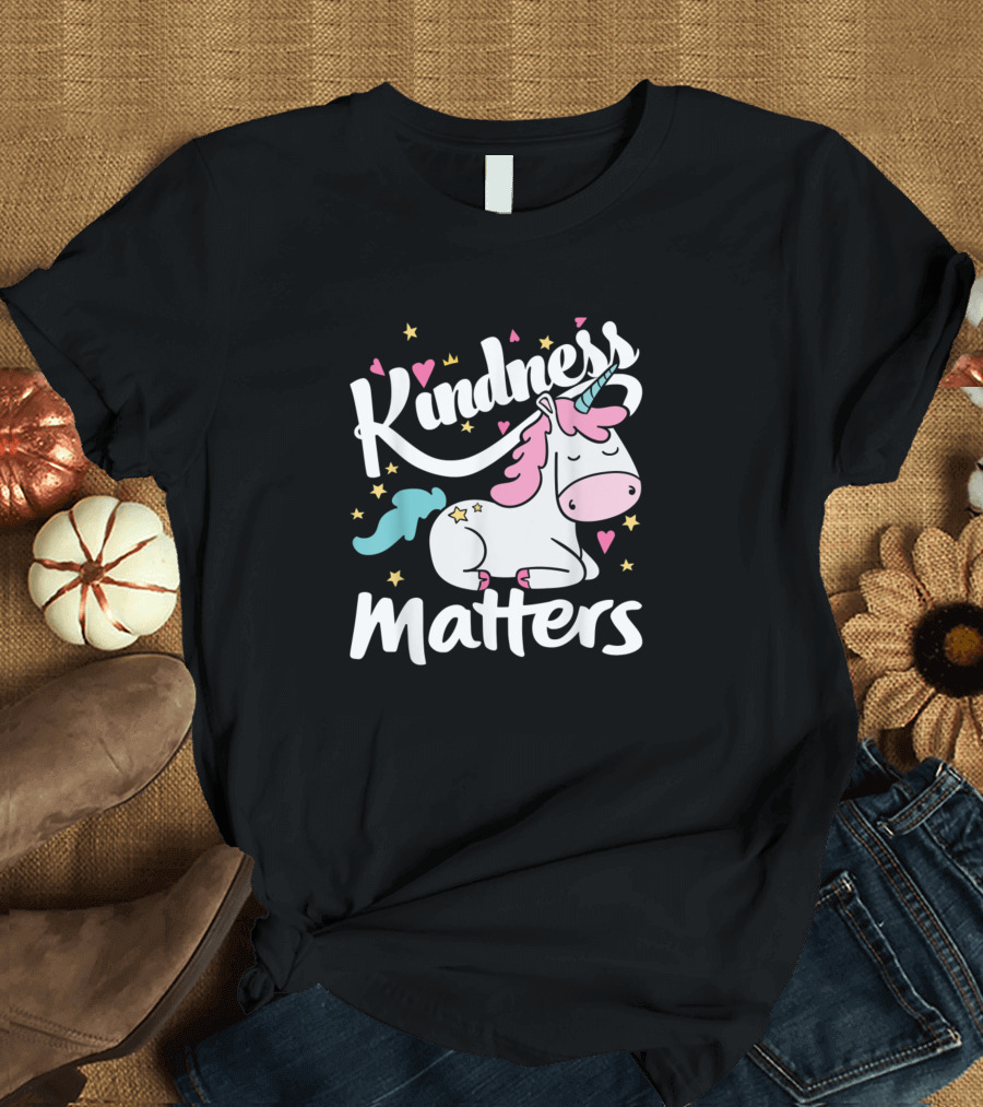 Kindness Matters Unicorn Be Kind Stop Bullies Be T-Shirt