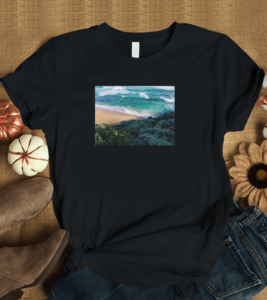Sea Ocean Blue Waves and White Water Nature T-Shirt