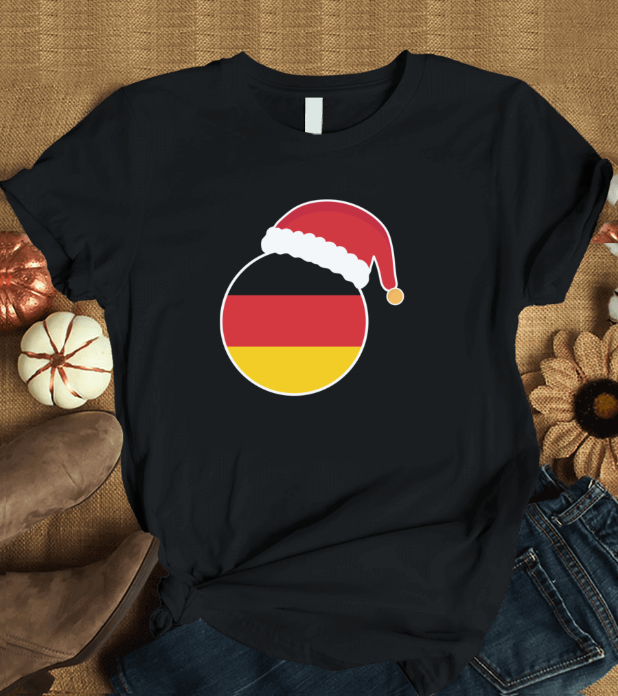 Germany Flag Christmas Santa Hat T-Shirt