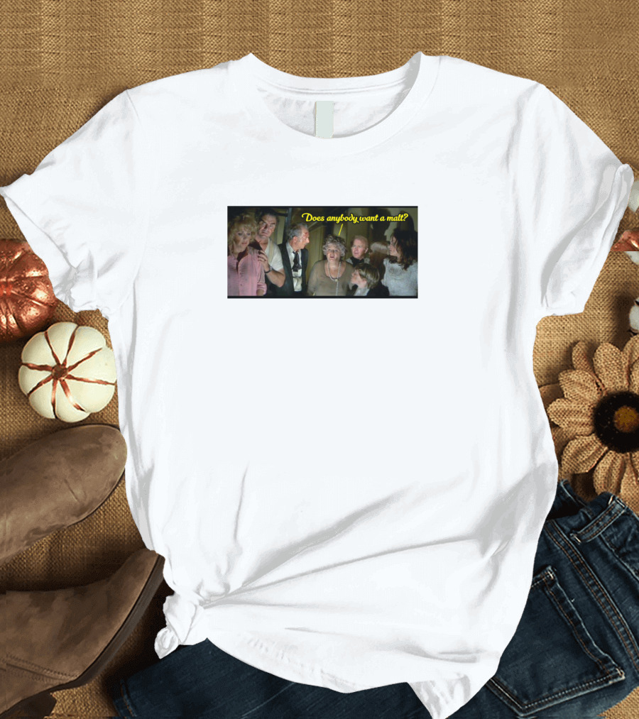Does Anybody Want A Malt Movie Scene Group Conversation T-Shirt
