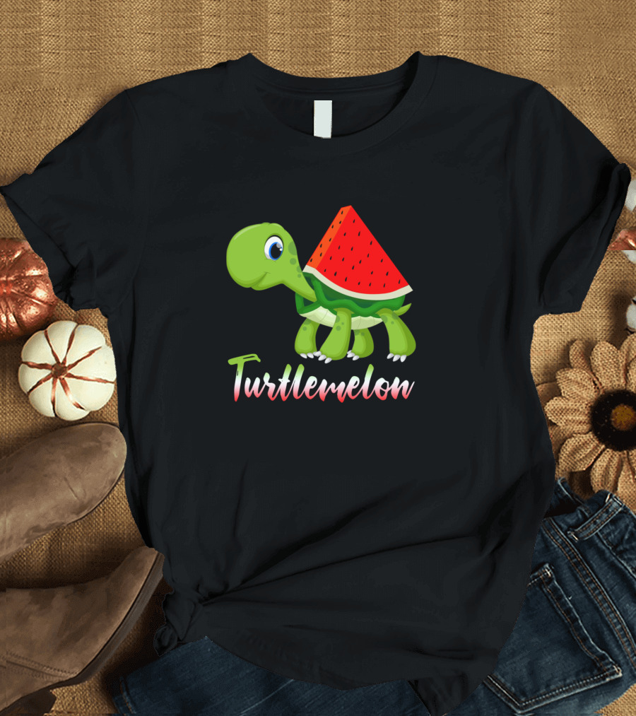 Turtlemelon Funny Watermelon Turtle Hybrid T-Shirt