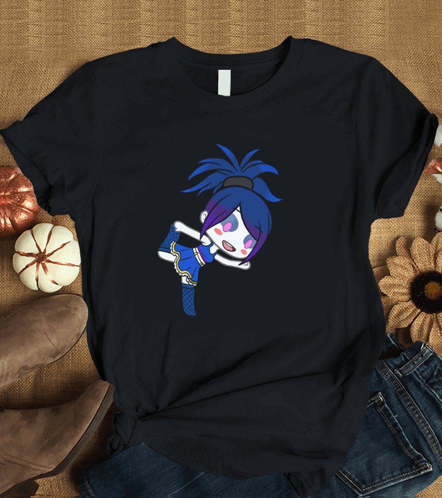 Ballora Gacha Character in Blue and Pink Ensemble T-Shirt