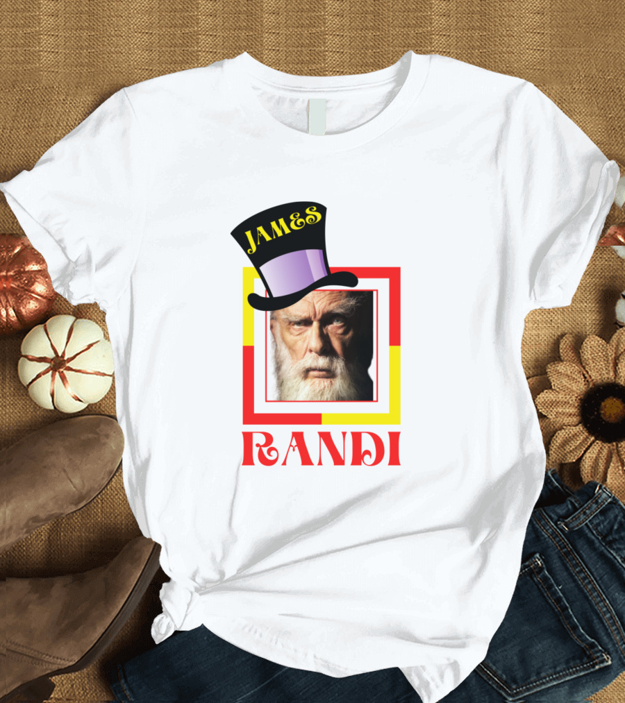 JAMES RANDI Hat Portrait Visual T-Shirt