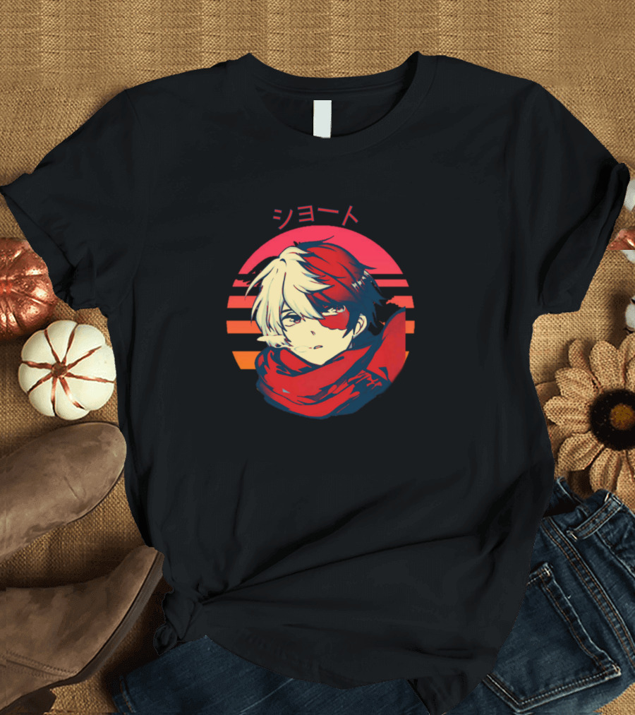 Shoto Todoroki ショート Retro Anime T-Shirt