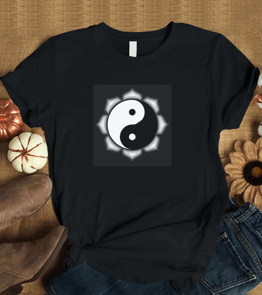 Yin Yang Lotus T-Shirt