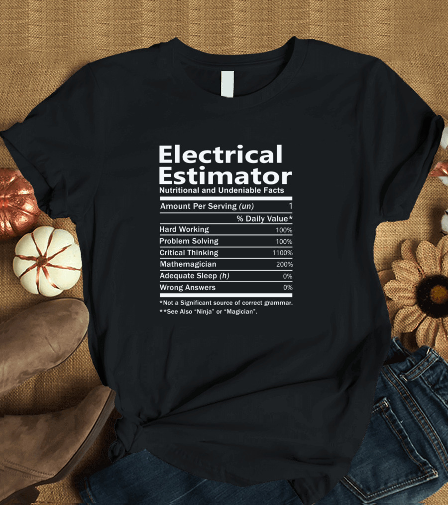 Electrical Estimator Nutritional and Undeniable Facts Amount Per Serving Daily Value Hard Working Problem Solving Critical Thinking Mathemagician Adeq