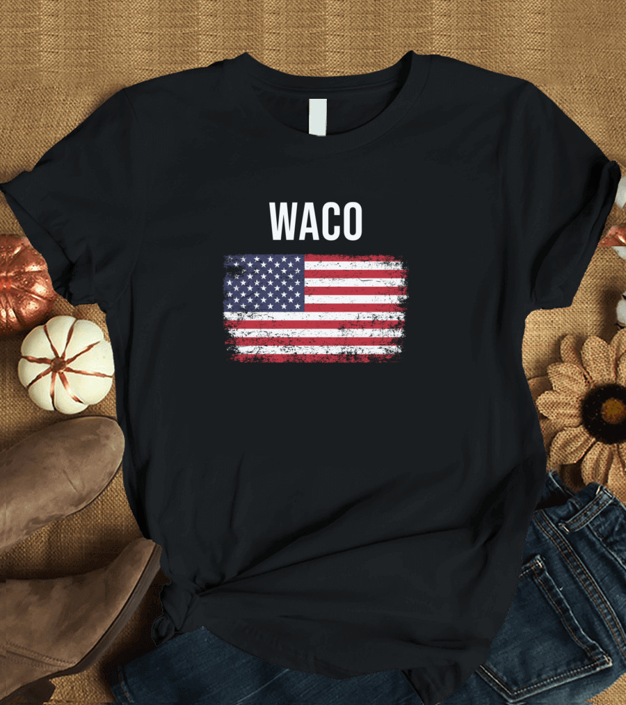 Waco American Flag T-Shirt