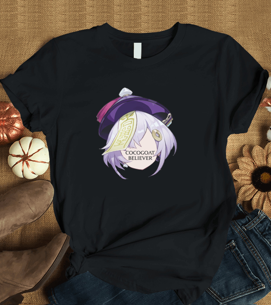 Cocogoat Believer Qiqi Genshin Impact Fan T-Shirt