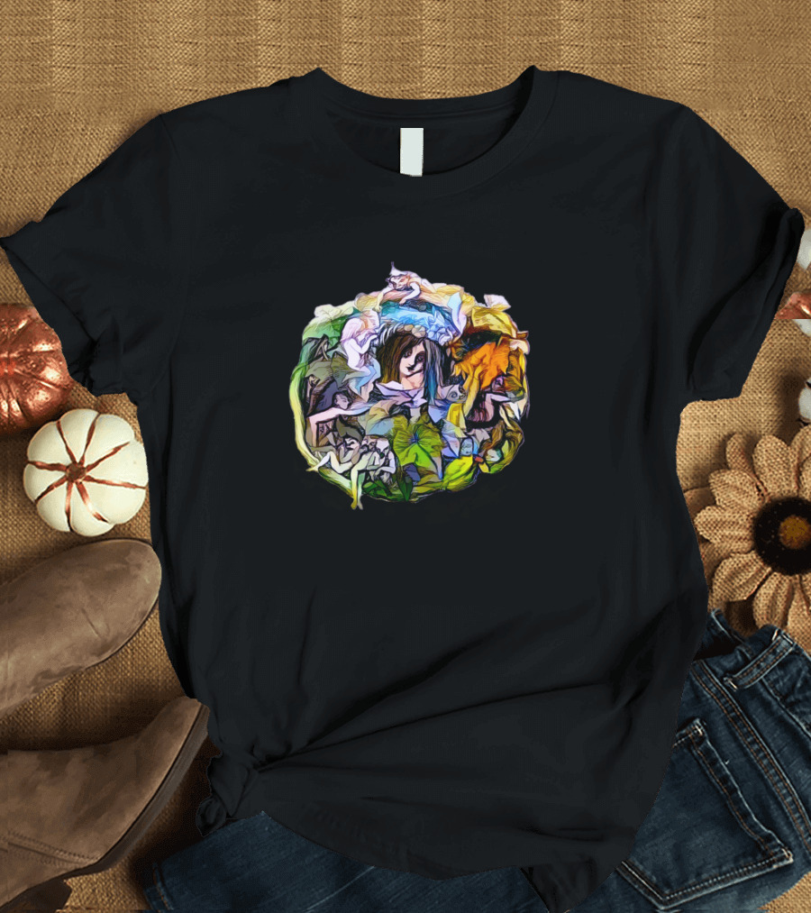 Fairy Queen Drawing Fantasy Artwork Colorful T-Shirt