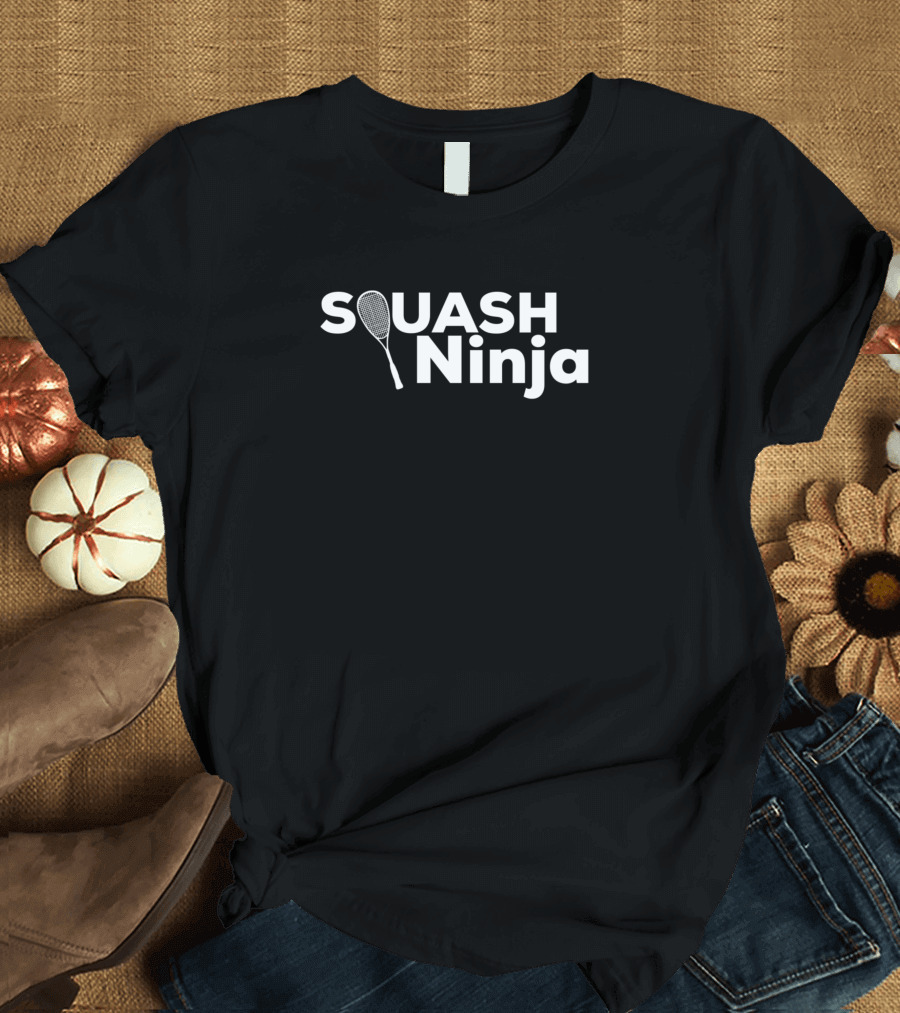 SQUASH NINJA Racket Mastery and Stealth Skills T-Shirt
