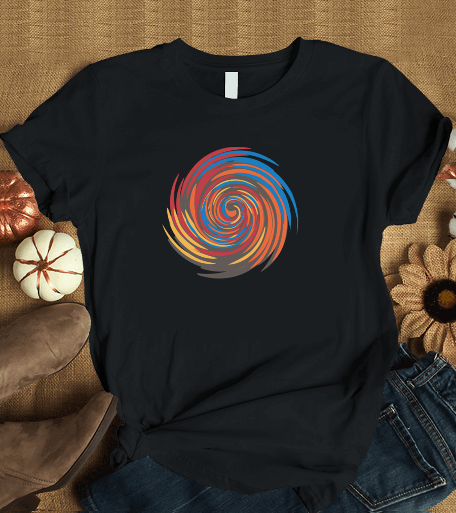 Color Splash Vortex Swirl Spiral T-Shirt