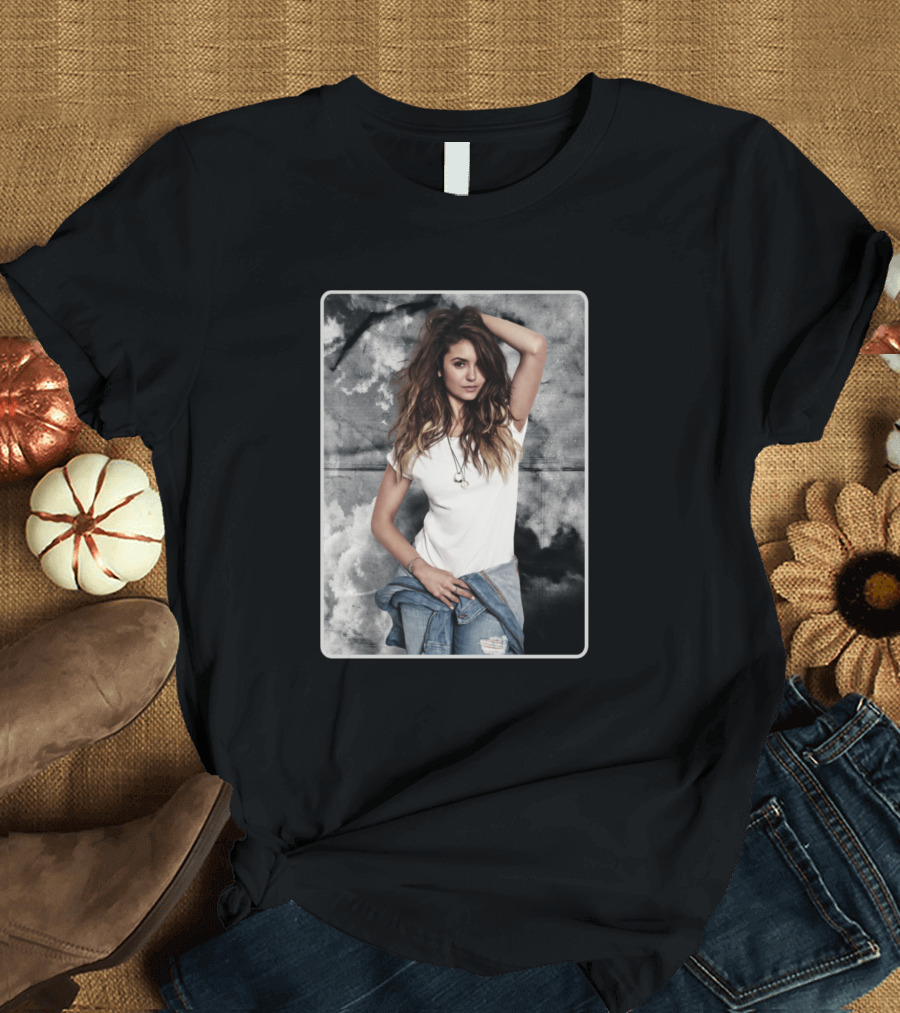 Elena Tvd Portrait Casual Denim Look T-Shirt