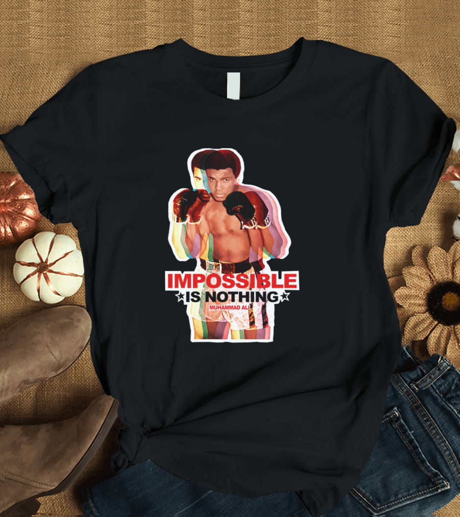 IMPOSSIBLE IS NOTHING MUHAMMAD ALI MULTICOLOR BOXING LEGEND T-Shirt