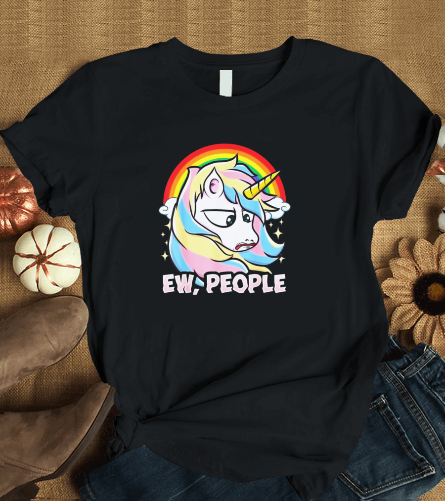 Unicorn Squad Ew People Funny Rainbow Unicorn T-Shirt