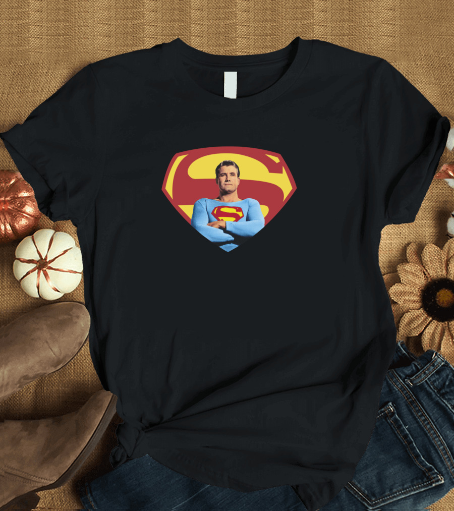 George Reeves Superman Logo Iconic Pose T-Shirt