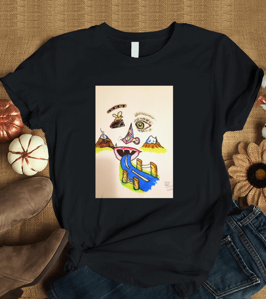 I Dont Know Abstract Face Landscape Surreal Elements T-Shirt