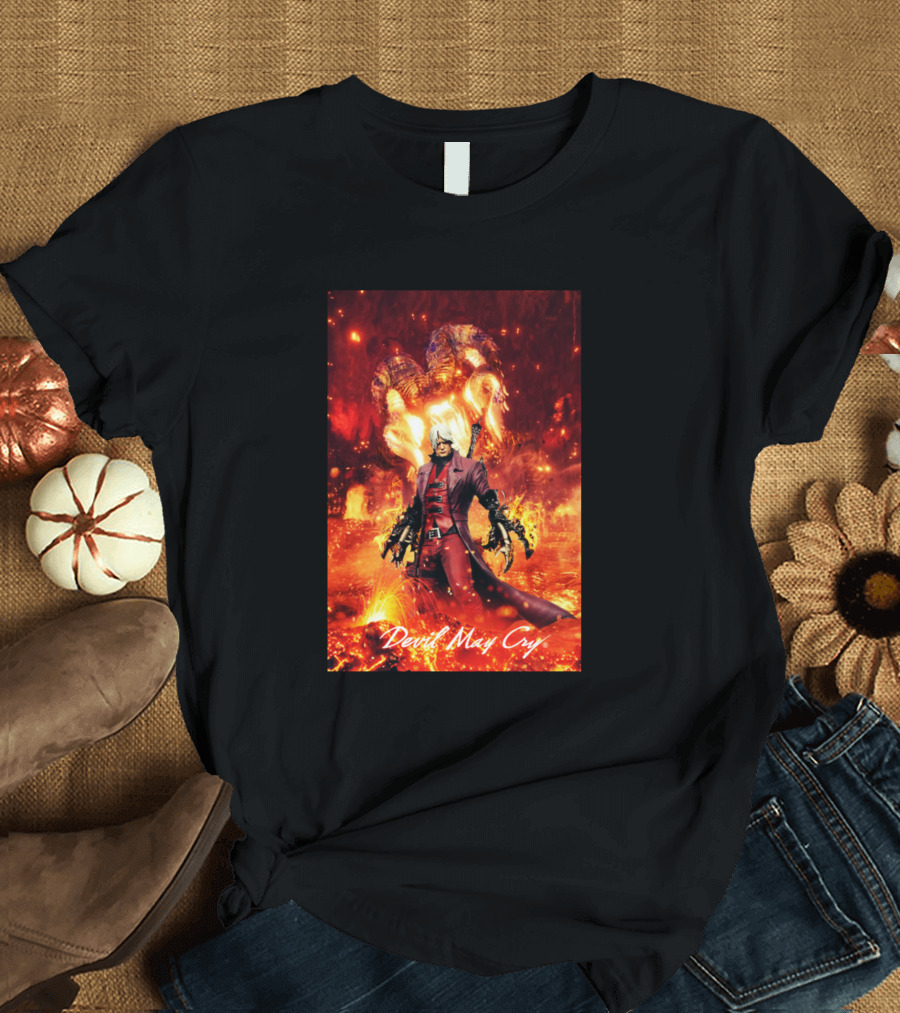 Devil May Cry Lets Rock Baby Fiery T-Shirt