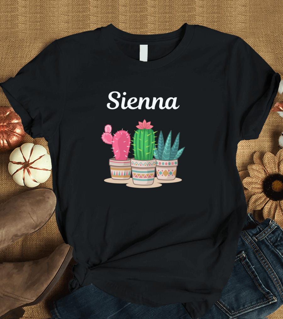 Sienna Cactus Trio in Decorative Pots T-Shirt
