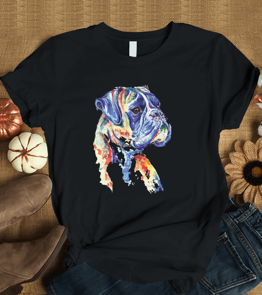 Splash Art Boxer Dog Puppy Love T-Shirt