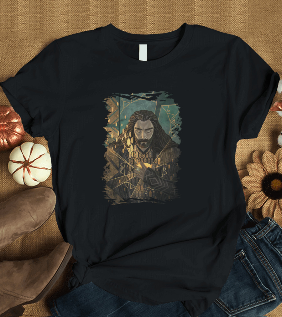 Thorin Oakenshield Dwarf King Portrait Middle-earth Legend T-Shirt