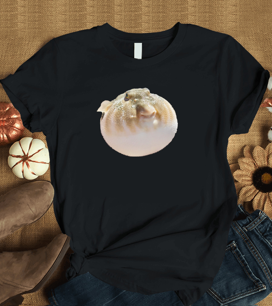 Real Pufferfish Smile Face T-Shirt
