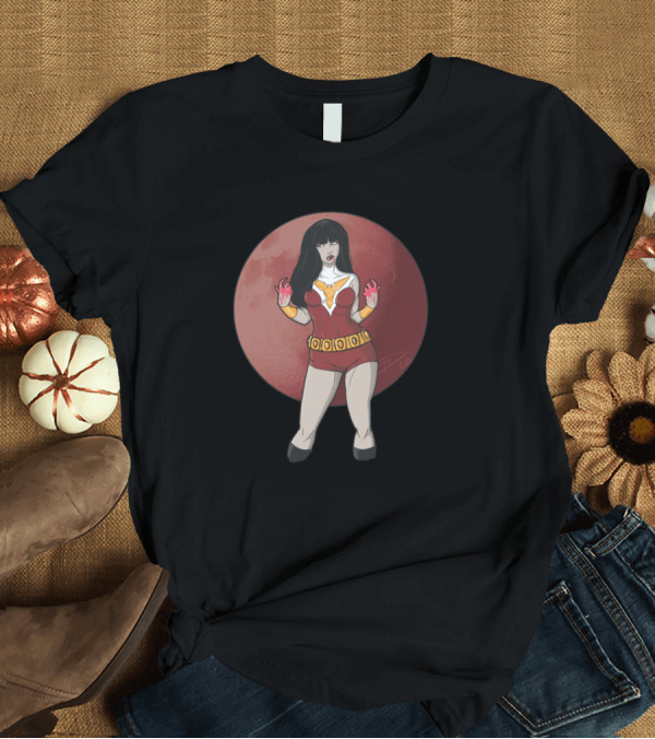 T-Shirt: Daughter of Drakulon Vampirella Red Moon Warrior T-Shirt Daughter of Drakulon Vampirella Red Moon Warrior T-Shirt